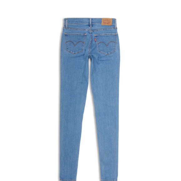 Women's LEVIS 710 super skinny Light Blue Jeans 25 - Picture 2 of 4